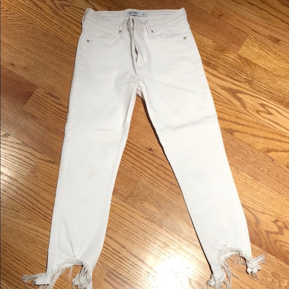Denim - Just black white cropped jeans - 25
